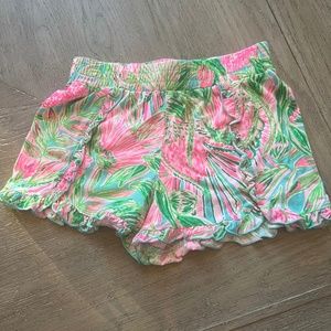 Girls Lily Pulitzer ruffle detail short